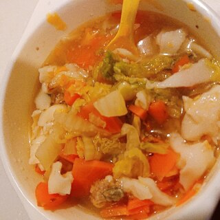 お肉と野菜の簡単スープ